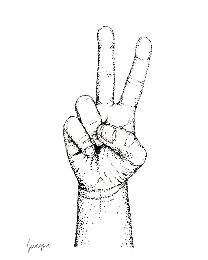 "Fingers of Peace" Print