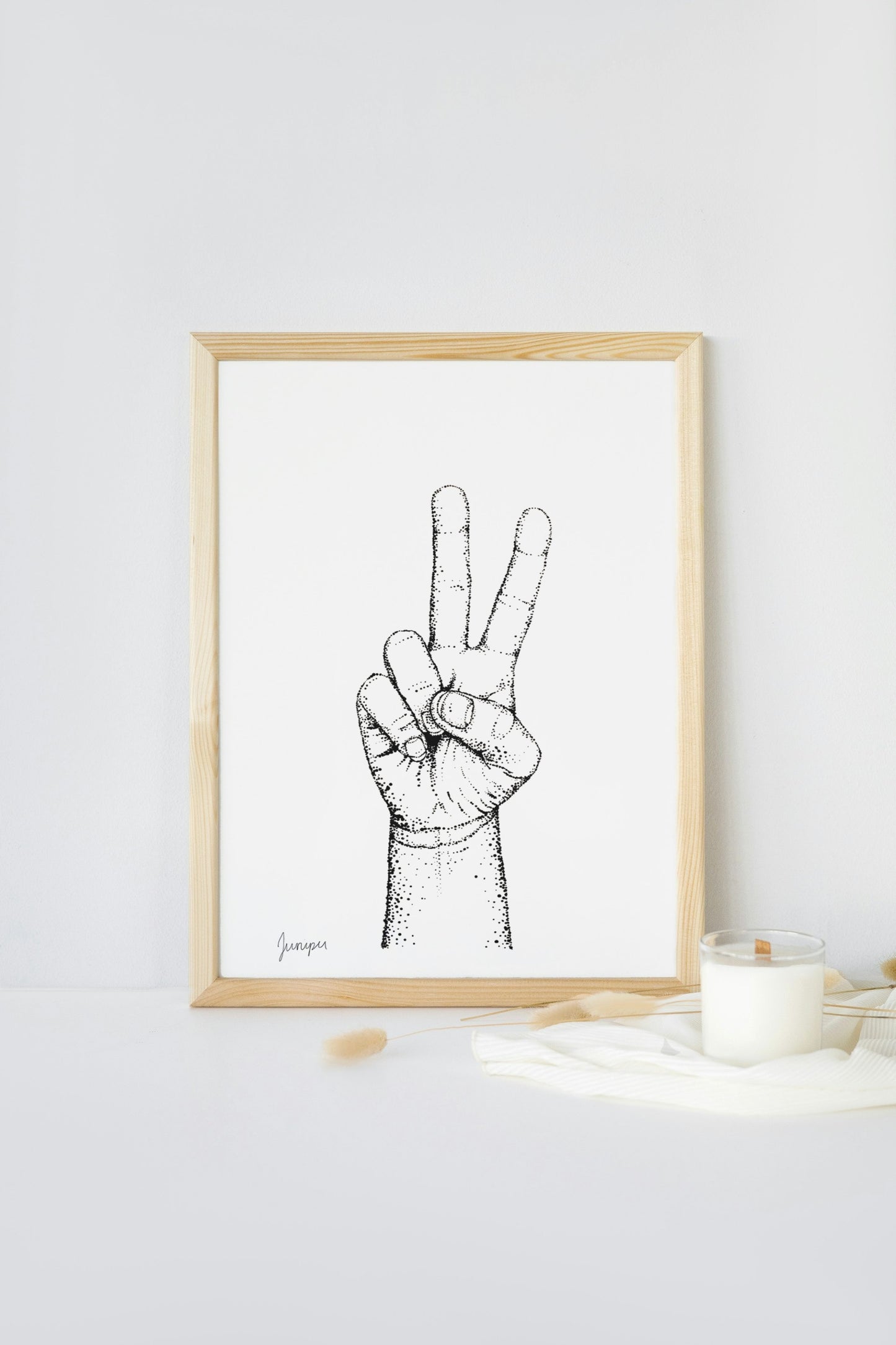 "Fingers of Peace" Print