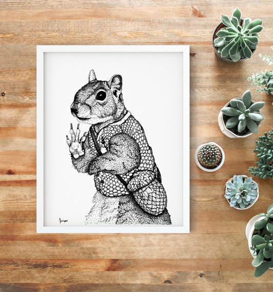 "Woodland Welcomer" Print